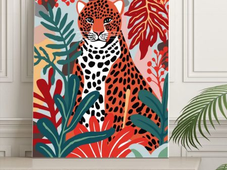 Paint by Numbers Kit: Leopard in the Jungle: Matisse-Style Hot on Sale