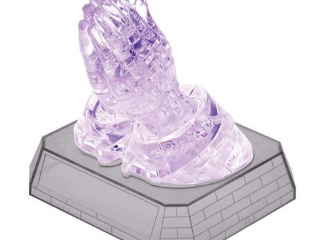 3D Crystal Puzzle: Praying Hands Clear Online