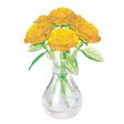 3D Yellow 6 Roses Crystal Puzzle Fashion