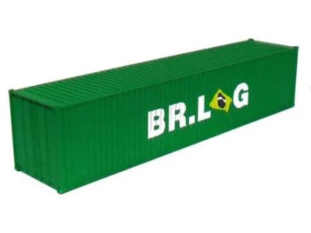 HO 40ft ISO Container Only - BR LOG Green Fashion