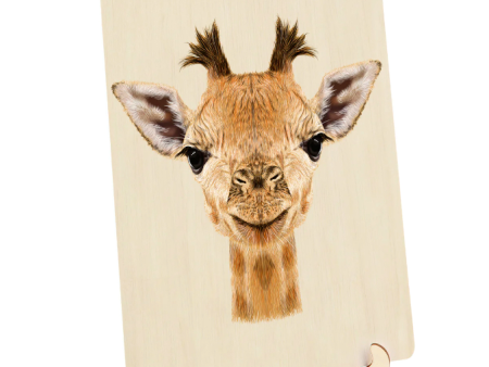 128pc Wooden Jigsaw Puzzle - Giraffe Online Sale