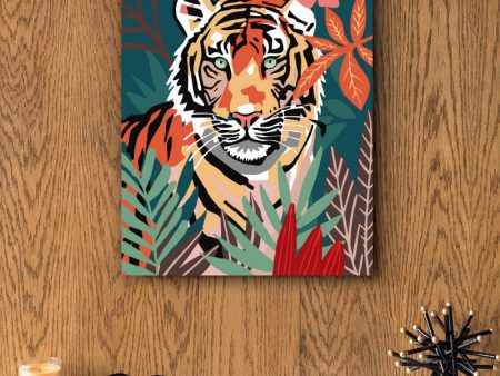 Paint by Numbers Kit: Wild Serenity: Matisse-Style Tiger Online Sale