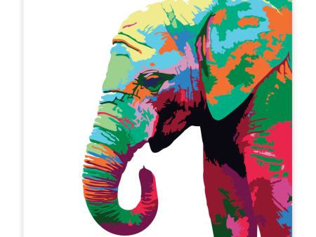 Paint by Numbers Kit: Colourful Elephant Online Hot Sale