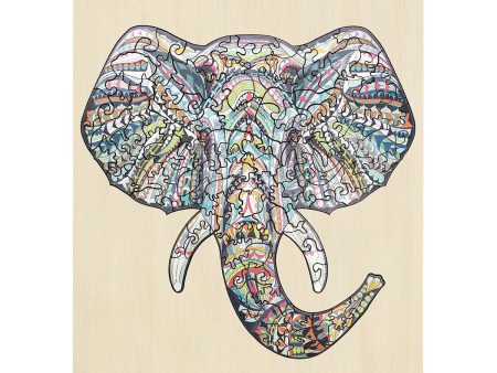 137pc Wooden Jigsaw Puzzle - Elephant on Sale