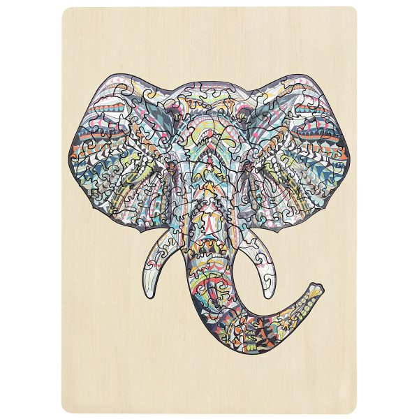 137pc Wooden Jigsaw Puzzle - Elephant on Sale