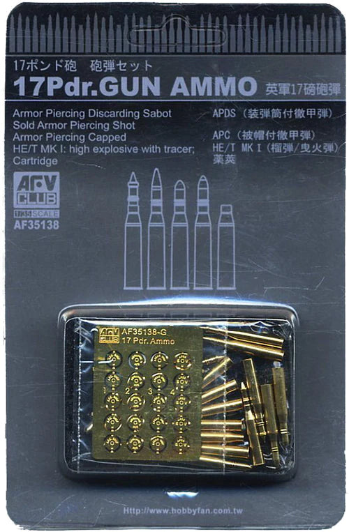 1 35 17Pdr.Gun Ammo Plastic Model Kit For Sale