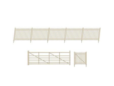 Ratio OO Sr Concrete Pale Fencing (Inc. Gates & Ramps) For Cheap