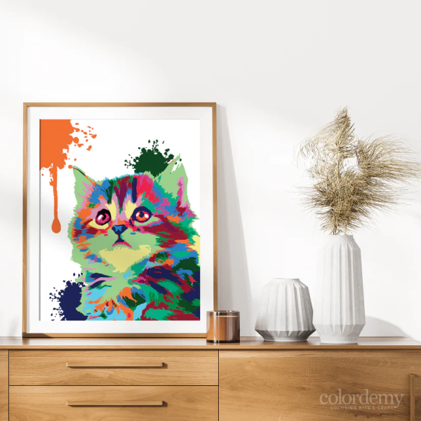 Premium Paint by Numbers Kit - Cute Cat Online Hot Sale