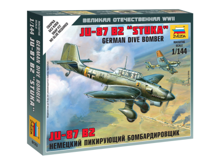 1 144 German Dive Bomber Junkers Ju87 B2 Stuka  Plastic Model Kit Sale