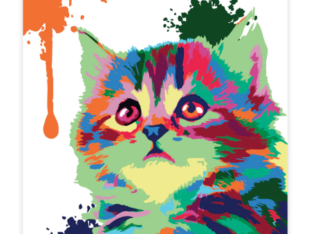 Premium Paint by Numbers Kit - Cute Cat Online Hot Sale