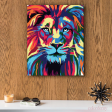 Premium Paint by Numbers Kit - Lion Full Face Online Sale