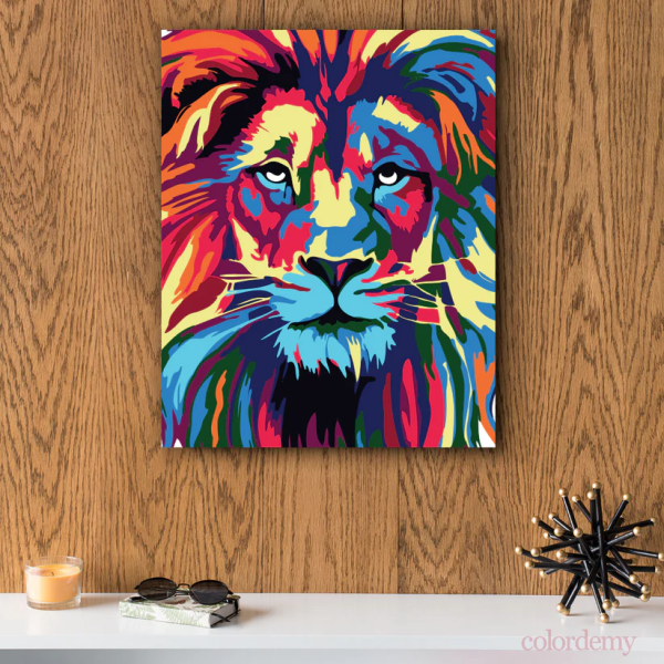 Premium Paint by Numbers Kit - Lion Full Face Online Sale