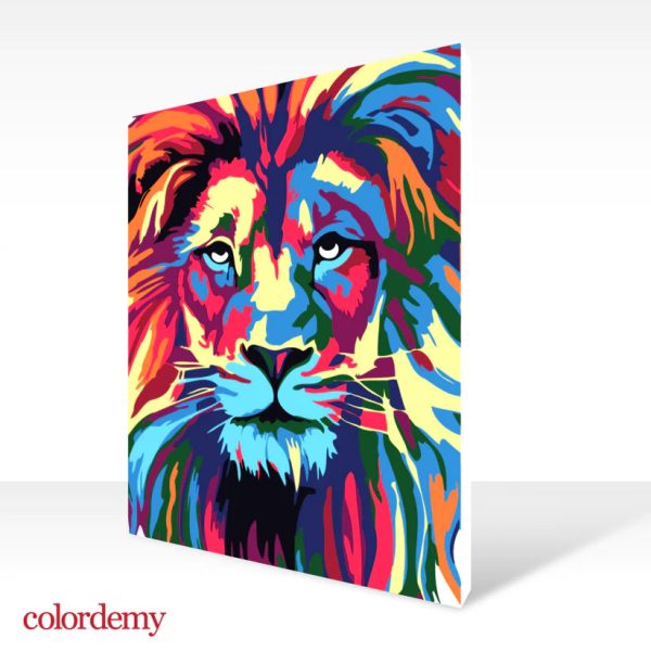 Premium Paint by Numbers Kit - Lion Full Face Online Sale