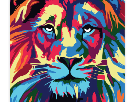 Premium Paint by Numbers Kit - Lion Full Face Online Sale