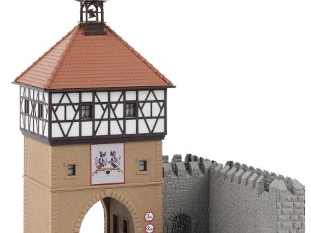 HO Old Town Gate with Wall Discount