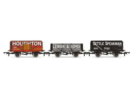 OO Triple Wagon Pack, Houghton Main, Thos. Lebon & Sons & Settle Speakman - Era 3 Hot on Sale